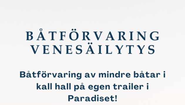 Båtförvaring - Venesäilytys